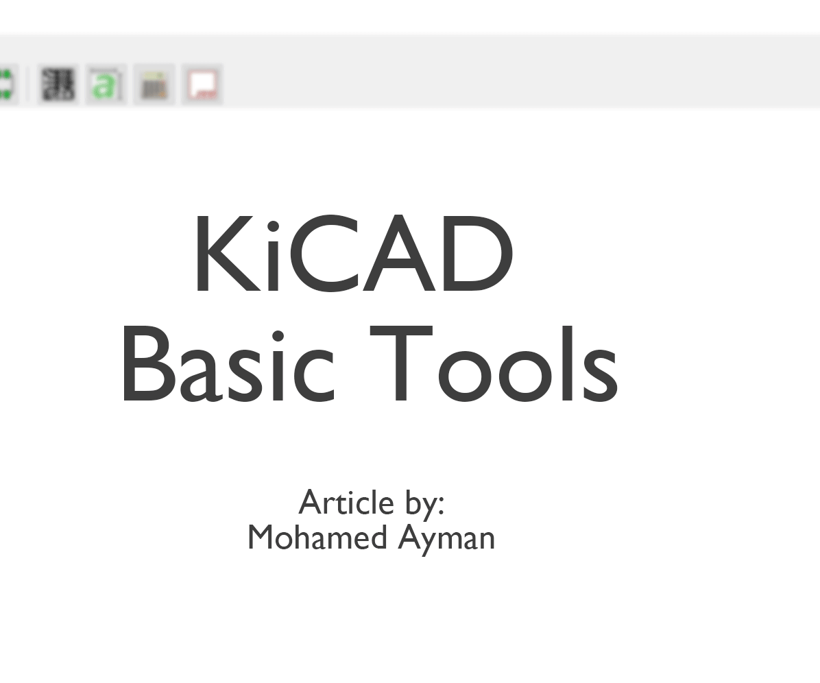 KiCAD Basic Tools