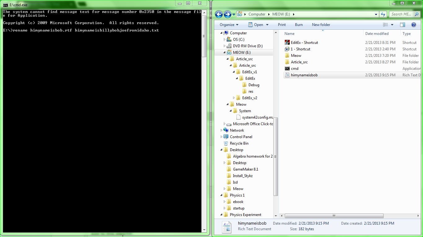 How to Rename a File to Any Thing, Hide Files, and Have Fun With .zip