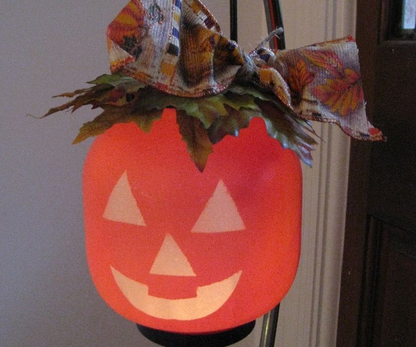 Hanging Candle Holder Pumpkin