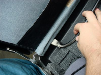 Drill a Hole for the Power Strip Plug