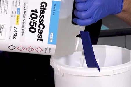 Measuring, Pigmenting and Mixing the Resin