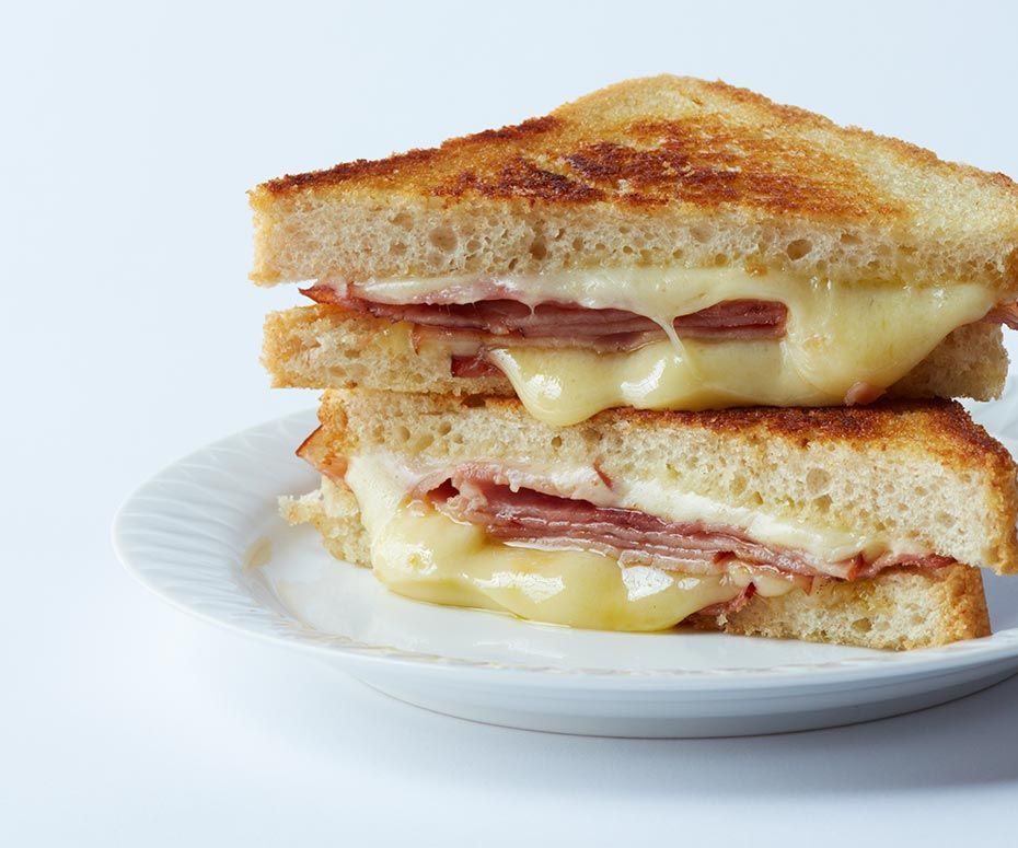 How to Make a Simple Grilled Ham & Cheese