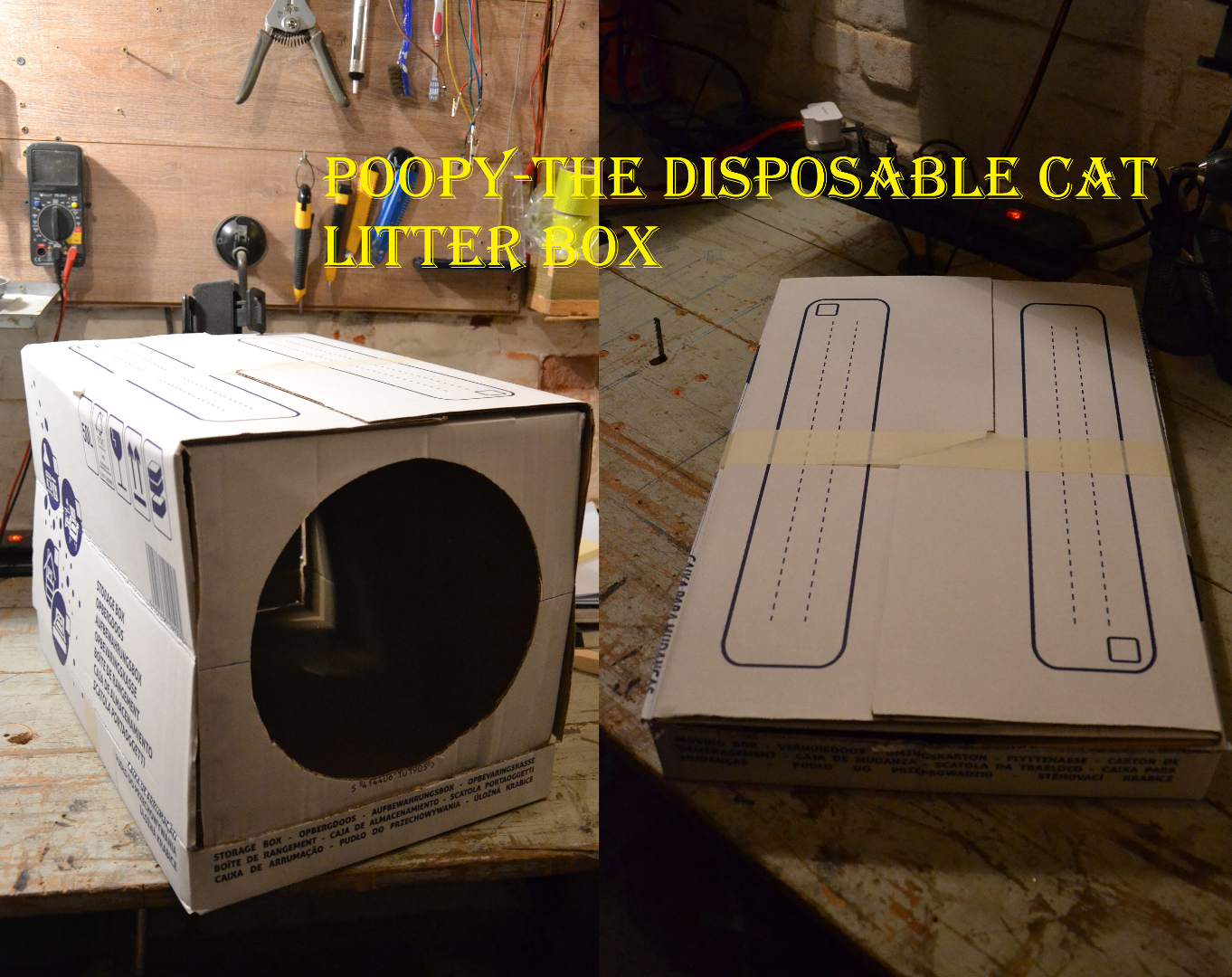 Poopy-The Disposable Cat litter box