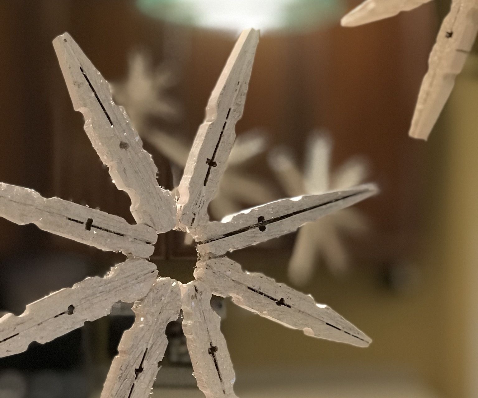 Clothespin Snowflake