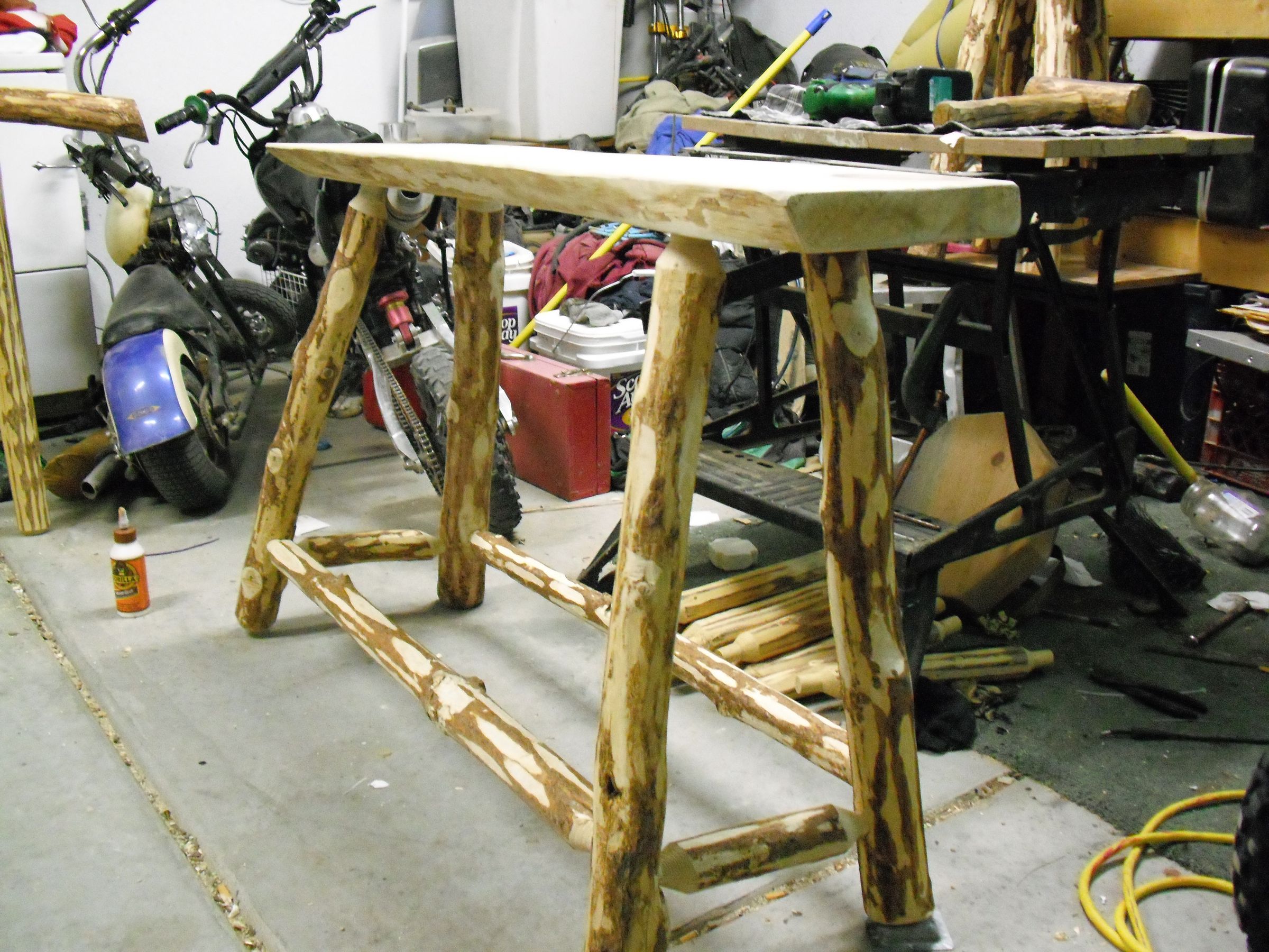 How to Build a Custom Pine Log Table 7 Steps Instructables