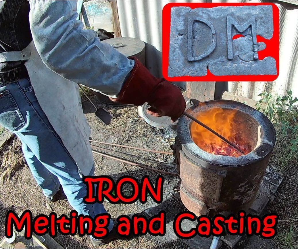 Iron Melting and Casting. Casting Iron Plaque