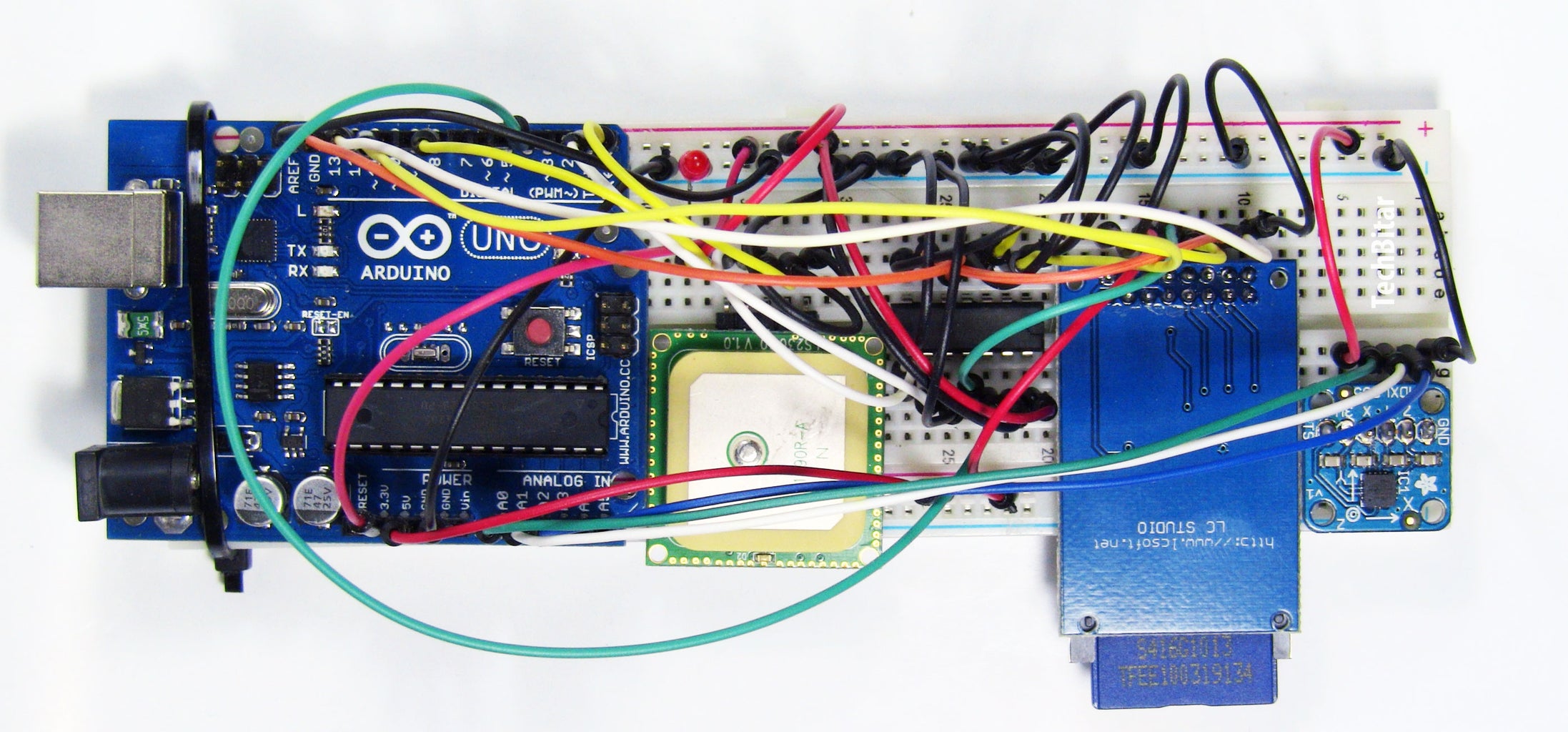 Geo Data Logger: Arduino+GPS+SD+Accelerometer to Log, Time-stamp, and ...