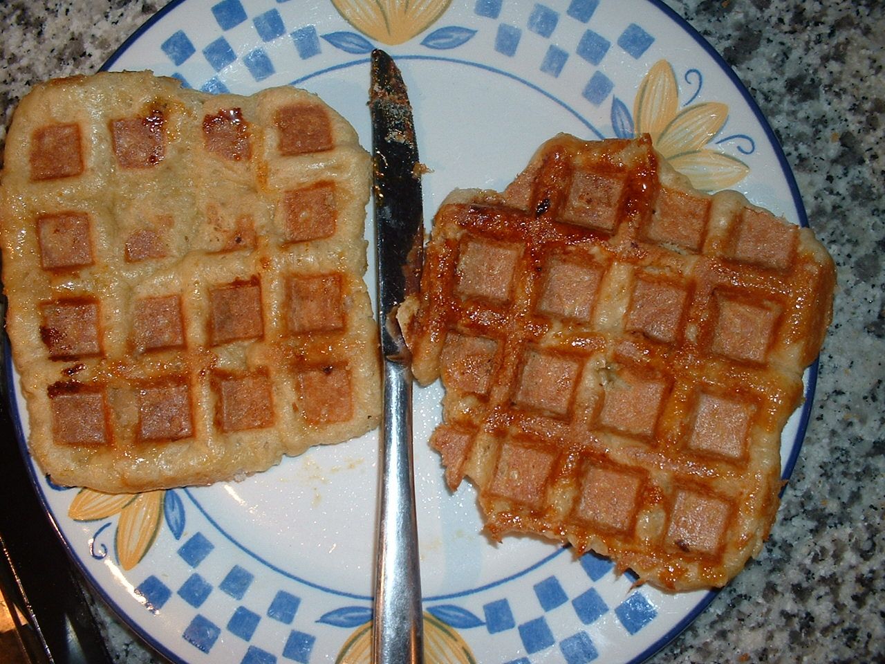A European Style Waffle. (this stuff is lush)