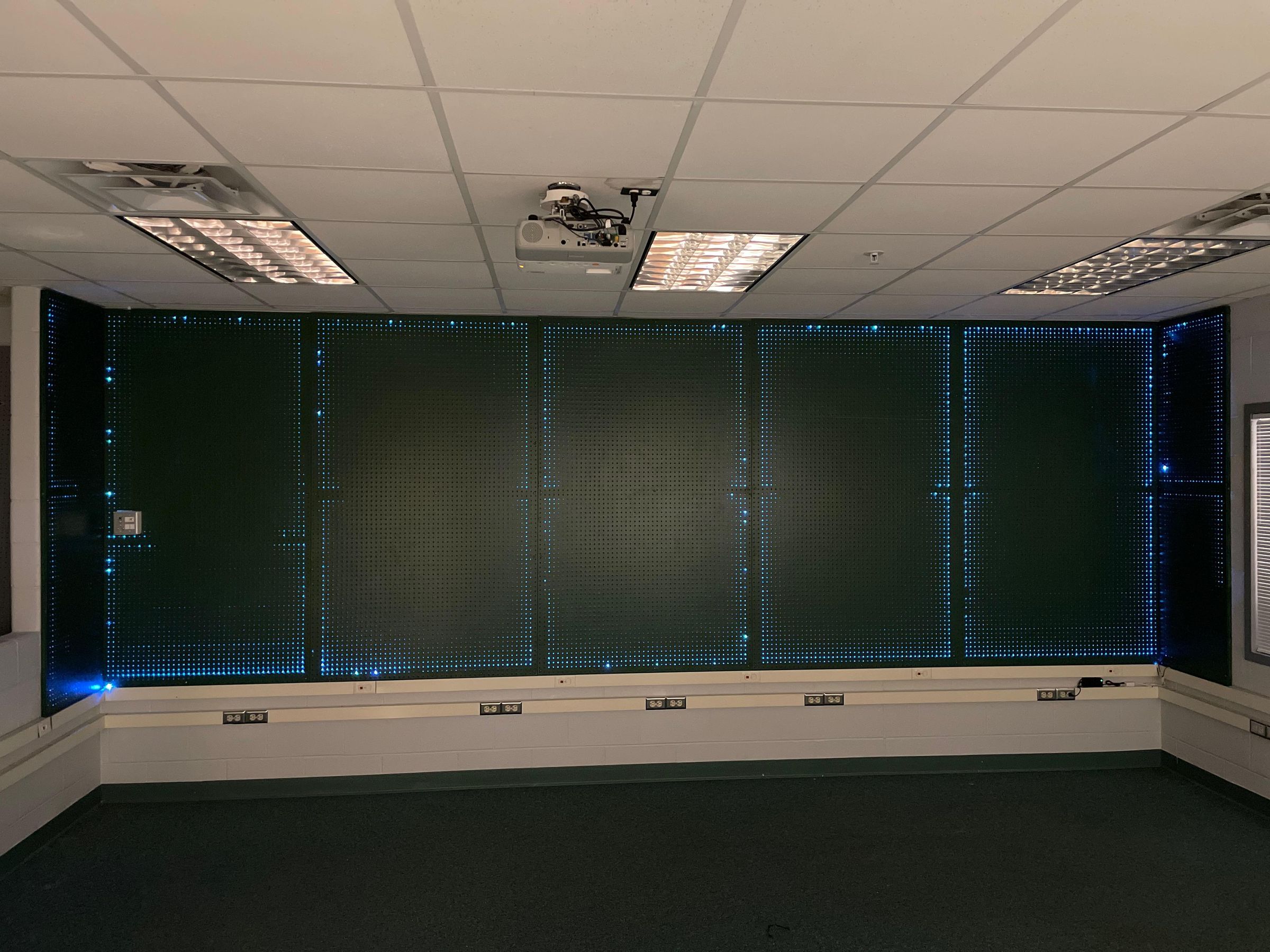 Rainbow LED Pegboard Wall 6 Steps Instructables