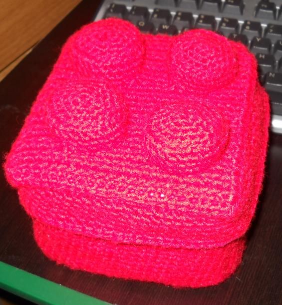 Lego Brick Crocheted Box