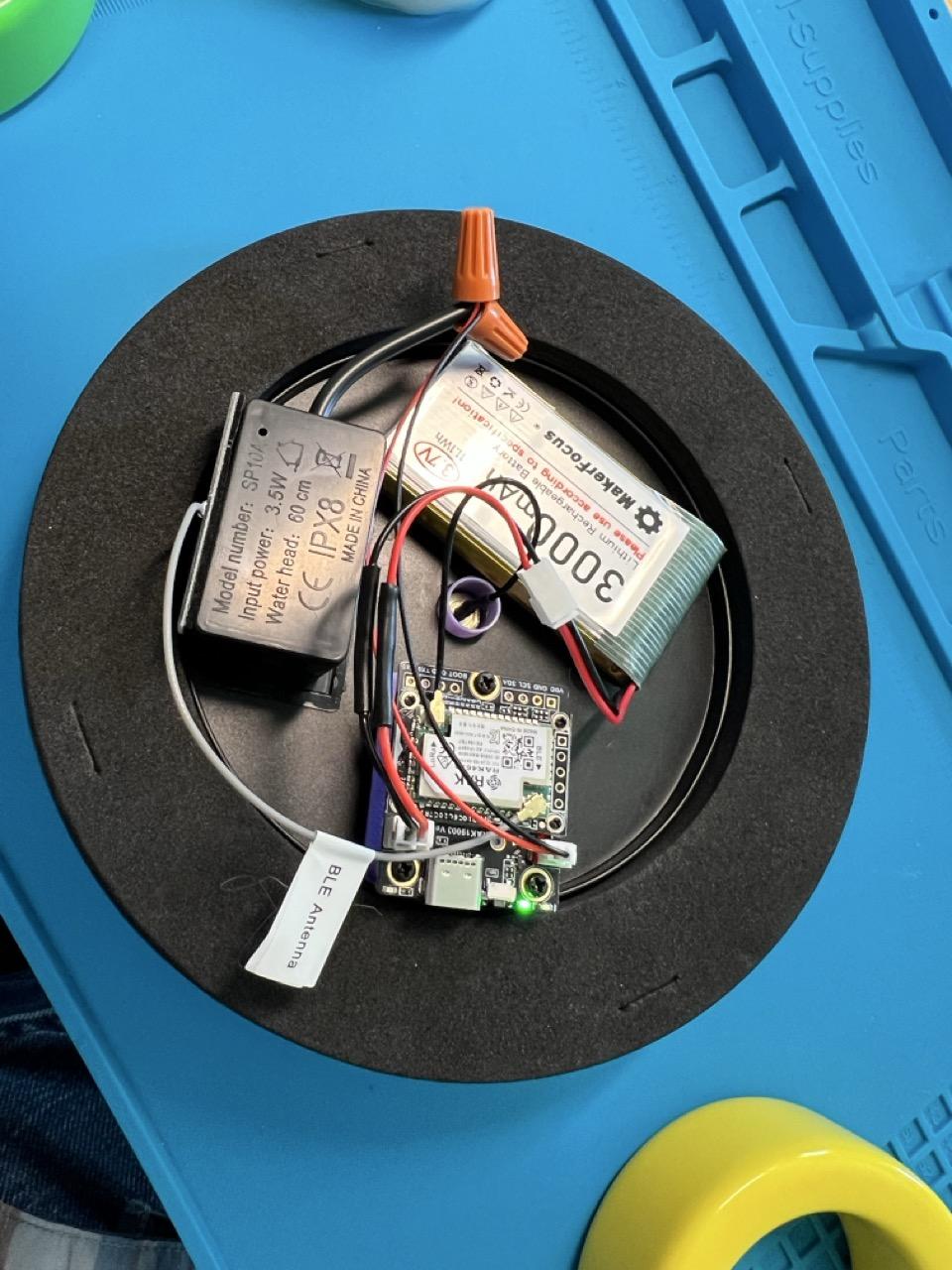 Mount the RAK Board and Battery