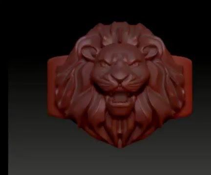  3D Jewelry : Lion Ring