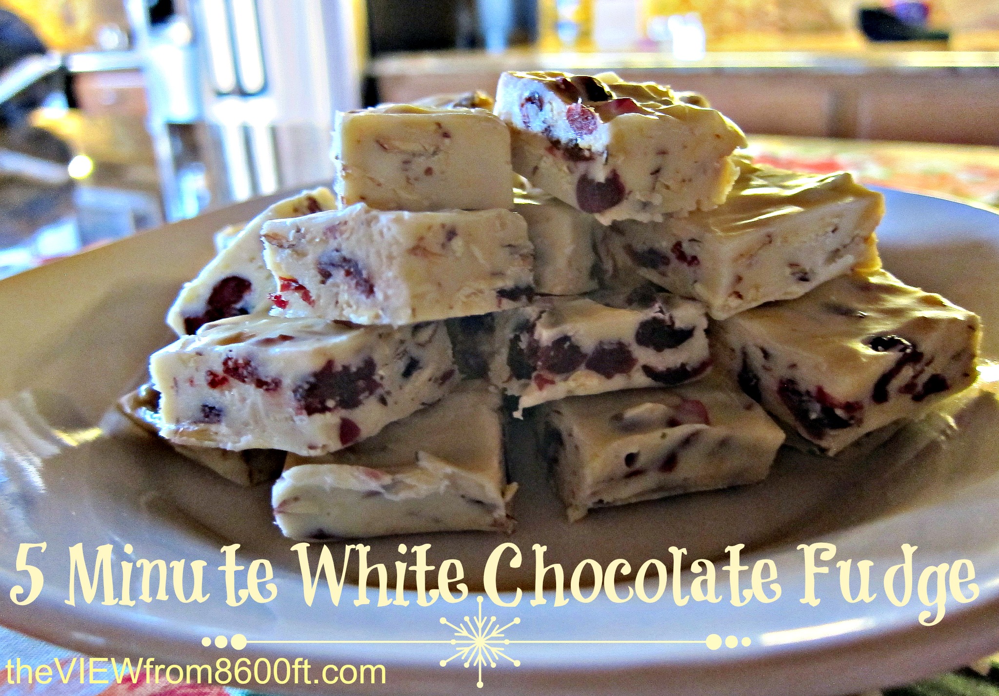 5 Minute White Chocolate Fudge