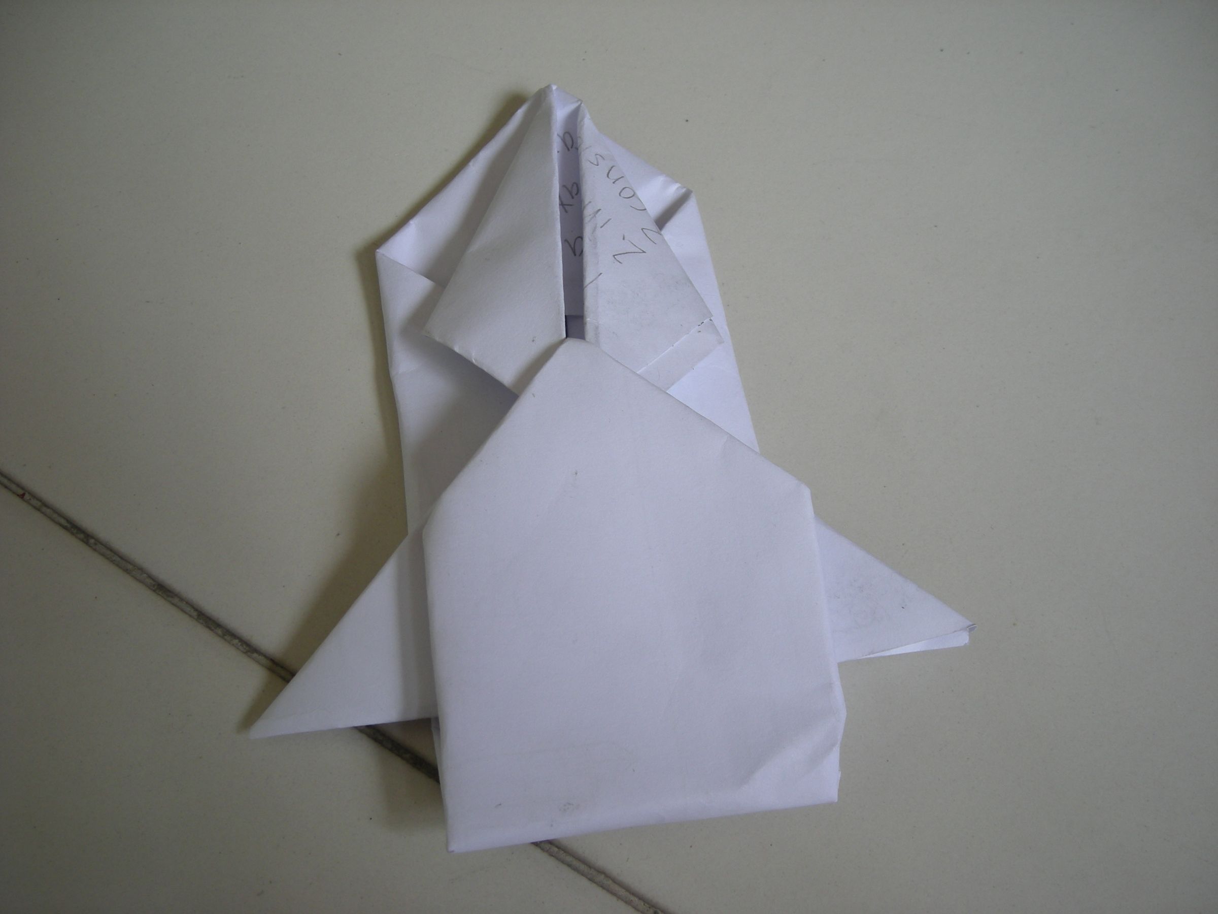 How to make an Origami spaceship