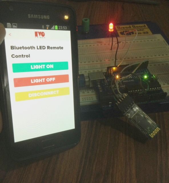 Remote Controlled LED Using HC-05 Bluetooth, Arduino and Mobile Phone ...