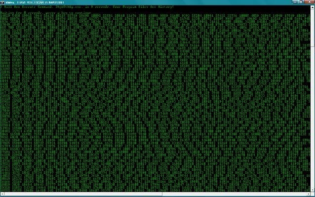 Batch Matrix Shutdown Screen