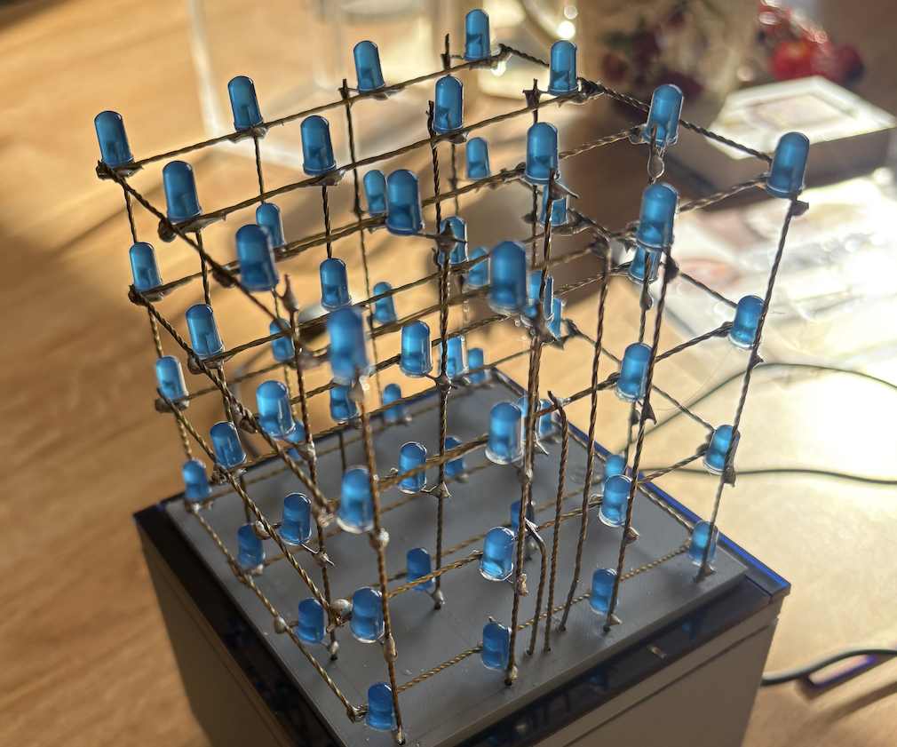4x4 LED Cube for Raspberry Pi Pico