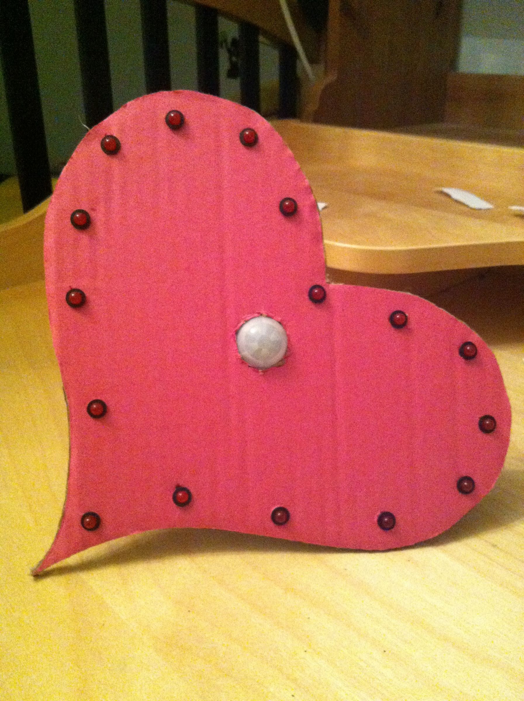 Valentines Day Motion Activated LED Heart