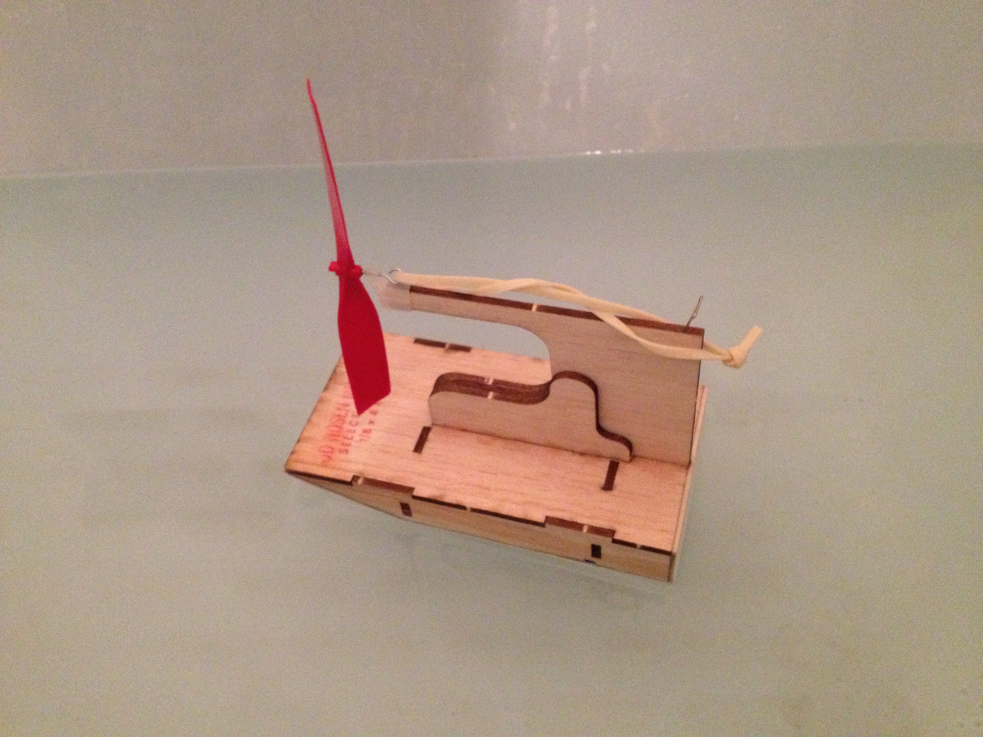 Rubber Powered Airboat "I Made It at Techshop"