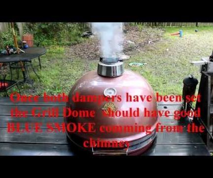 Setting Up a Kamado Style Cooker for Smoking Meats