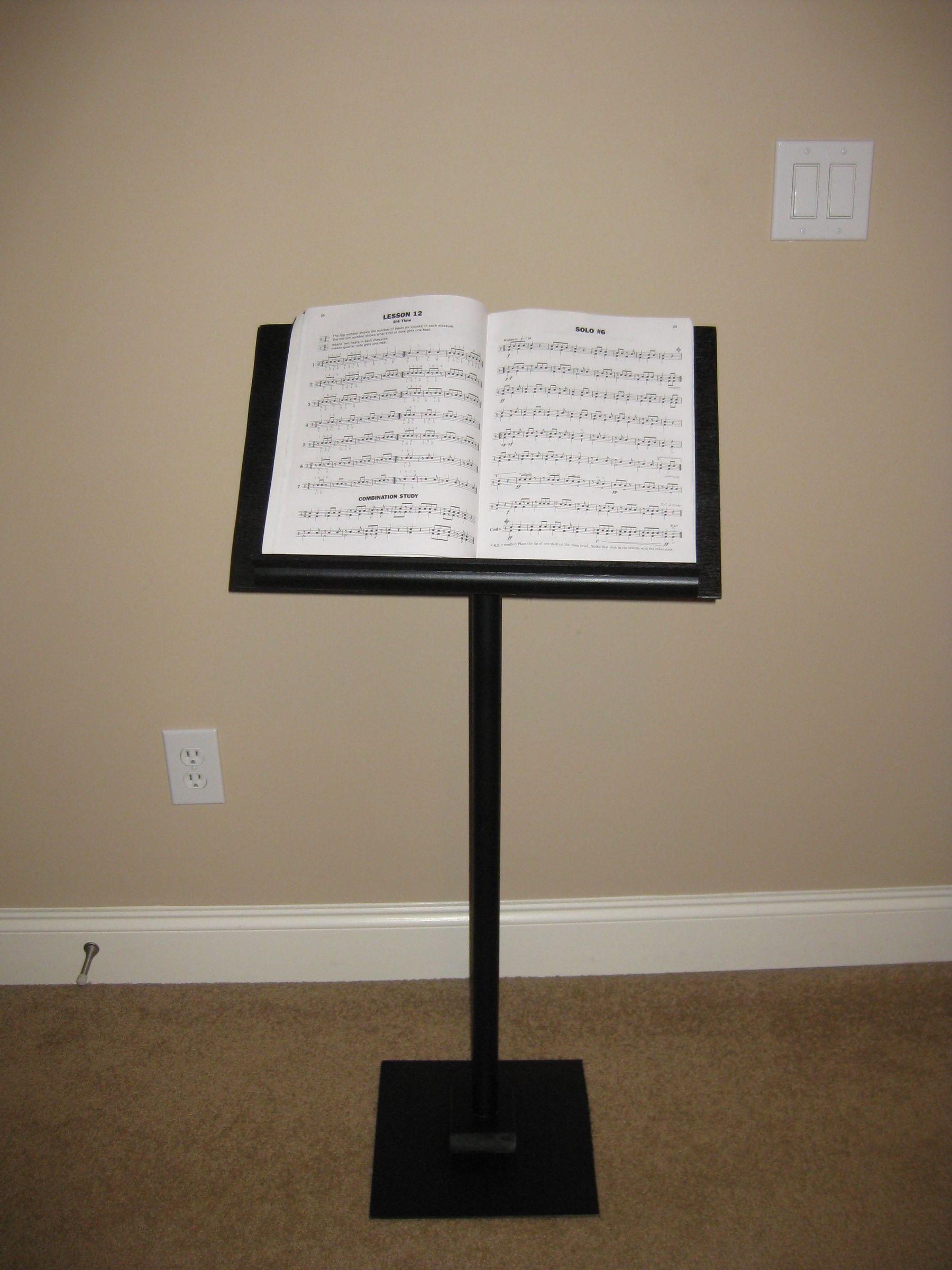 Make a Music Stand From Spare Parts