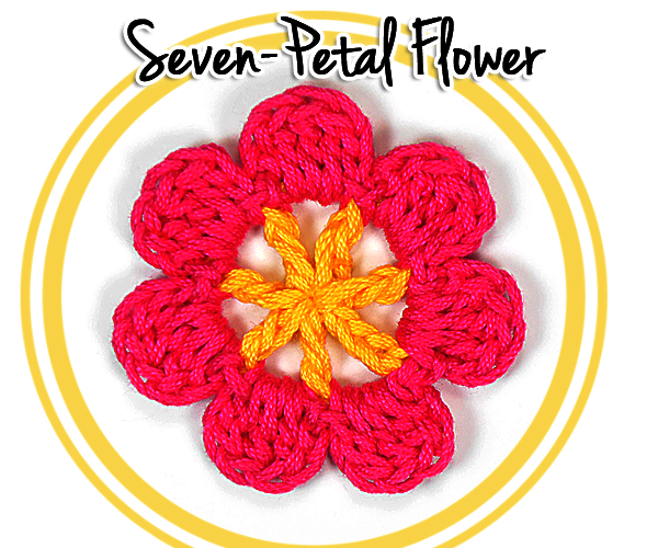 How to Crochet a Seven Petal Flower