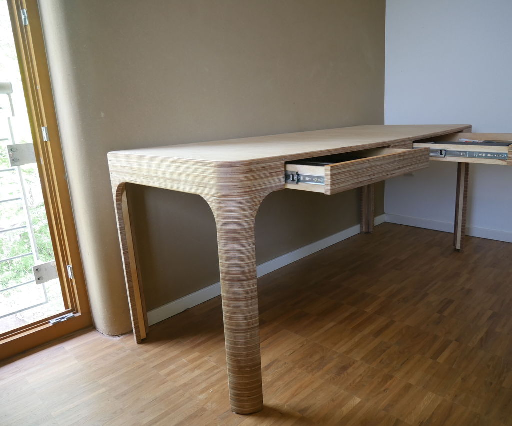 Plywood Desk for Double Home Office 13 Steps (with Pictures