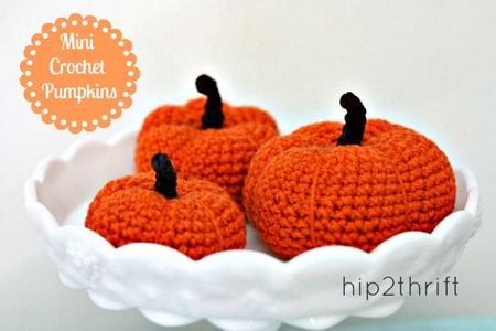 Mini Crochet Pumpkins