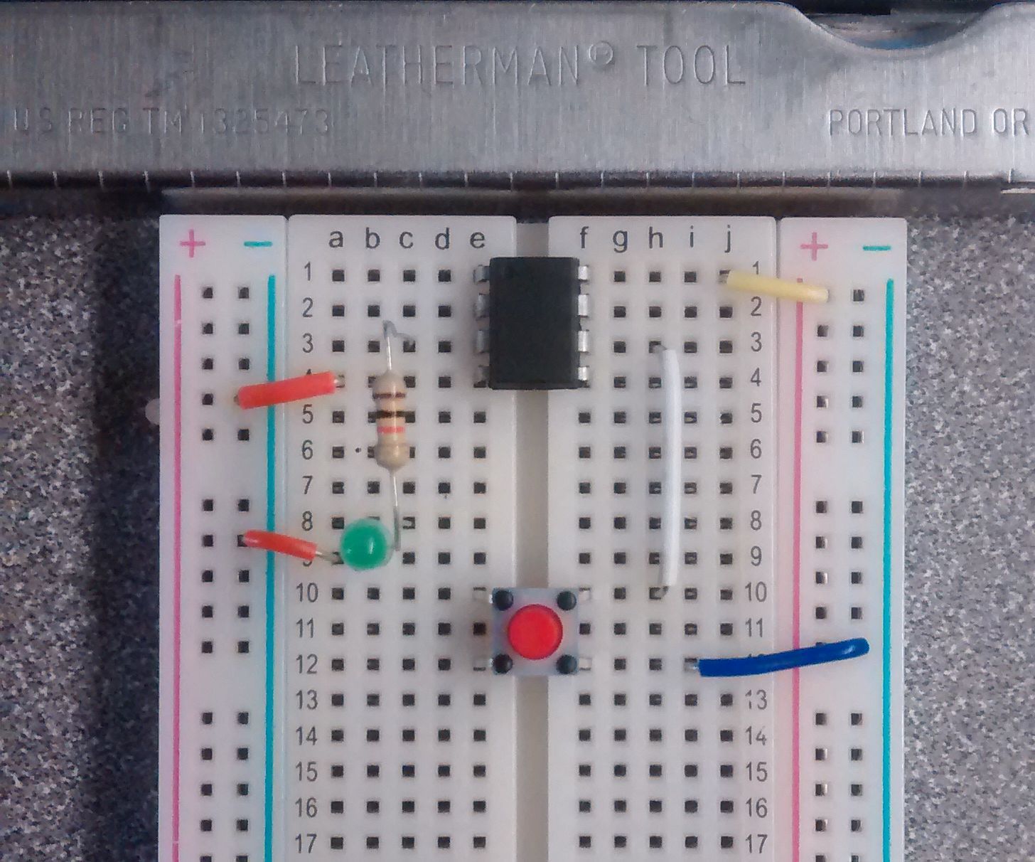 ATtiny85 Interrupt Barebones Example