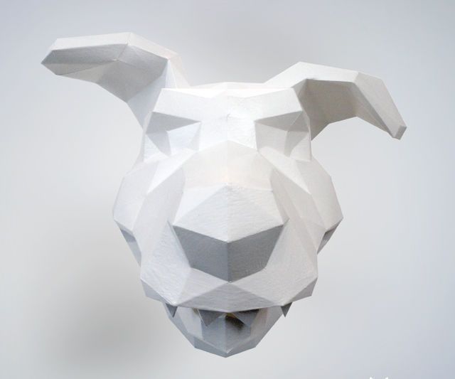 DIY Funny Dog Papercraft