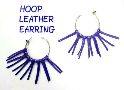 HOW TO MAKE AN LEATHER HOOP EARRING