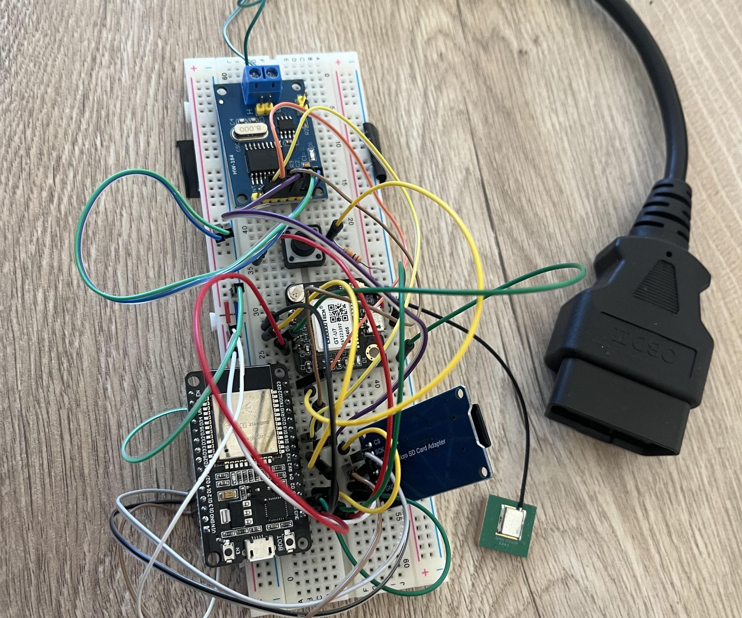ESP32 Vehicle Telematics - OBD2 (CAN) and GPS Reporting System
