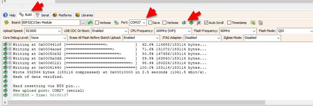 Generate, Compile, and Upload the Code Generate, Compile, and Upload the Code