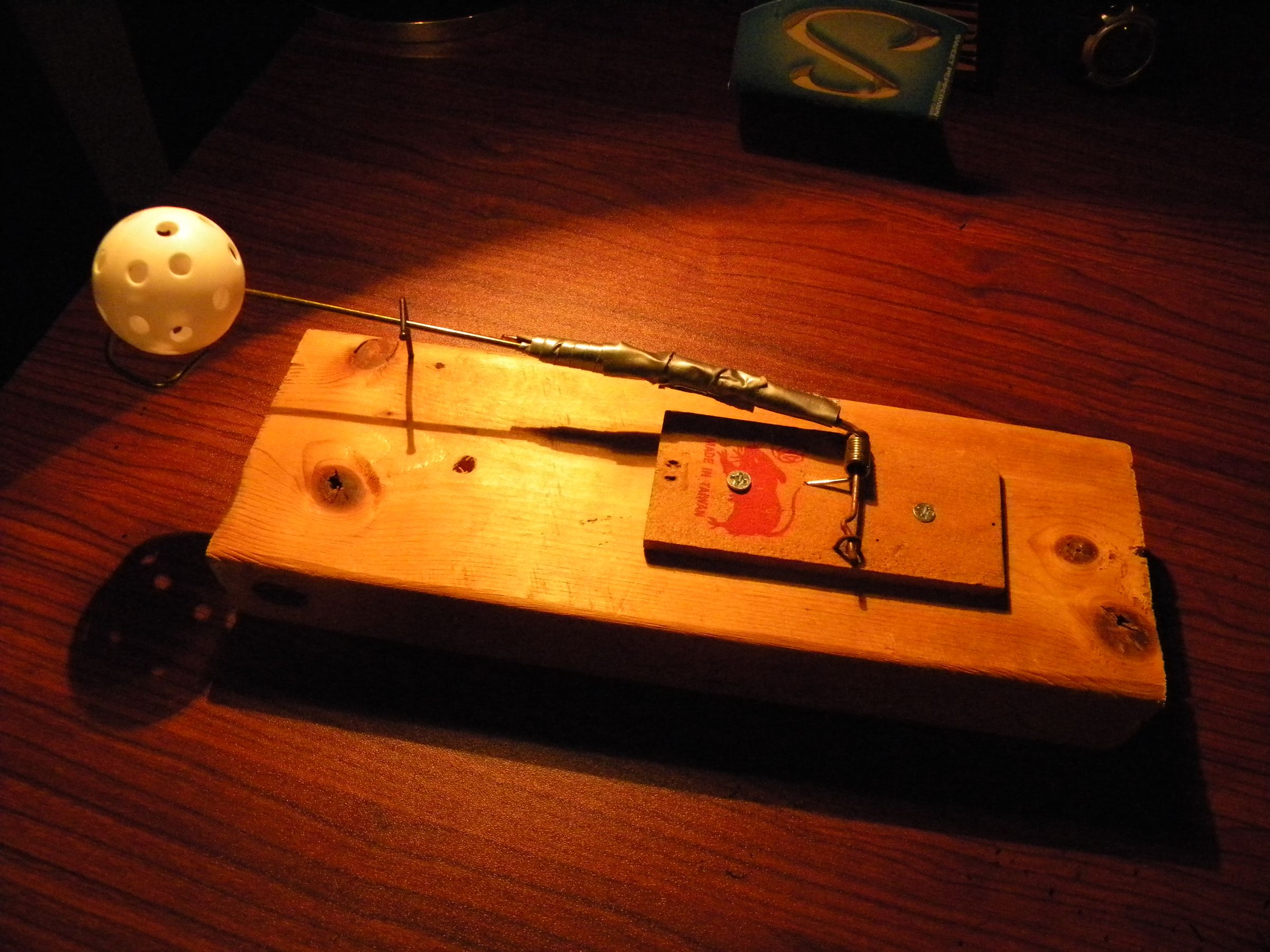 Mousetrap Catapult 5 Steps Instructables