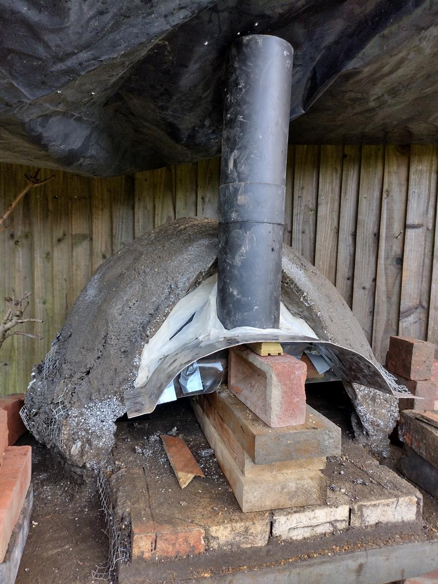 Constructing the Main Oven Chamber Over the Dome Mould