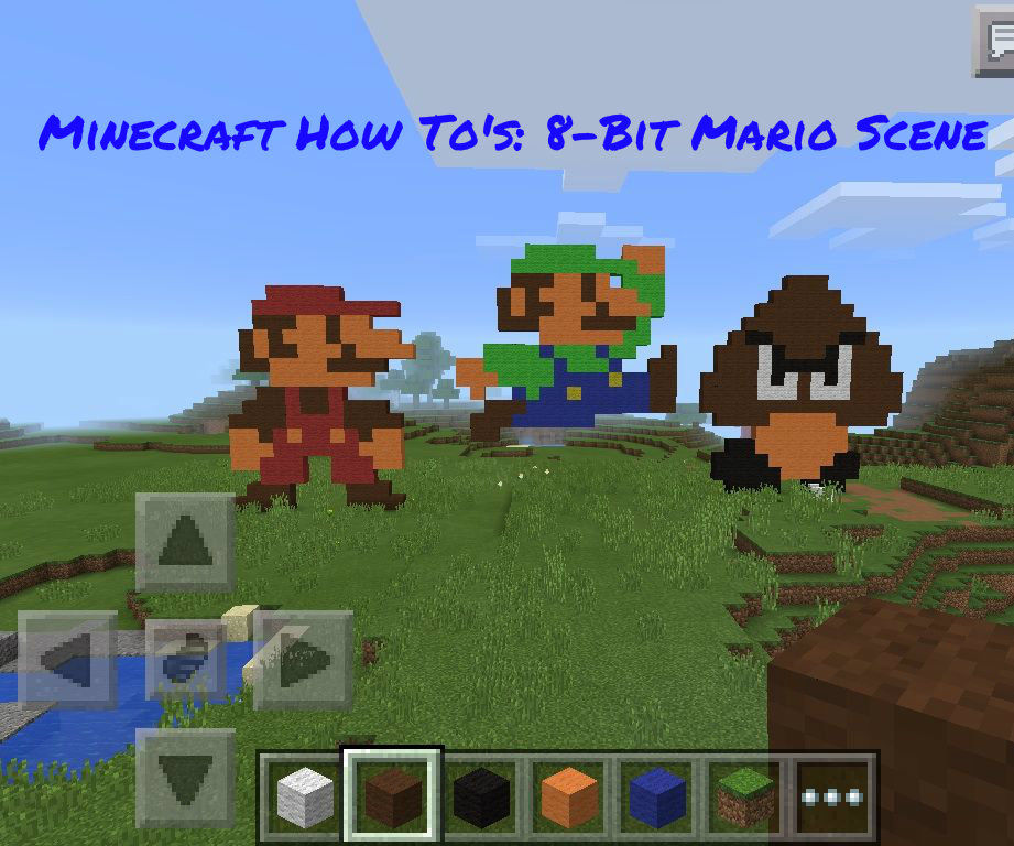 Minecraft How-To's: 8 Bit Mario Scene