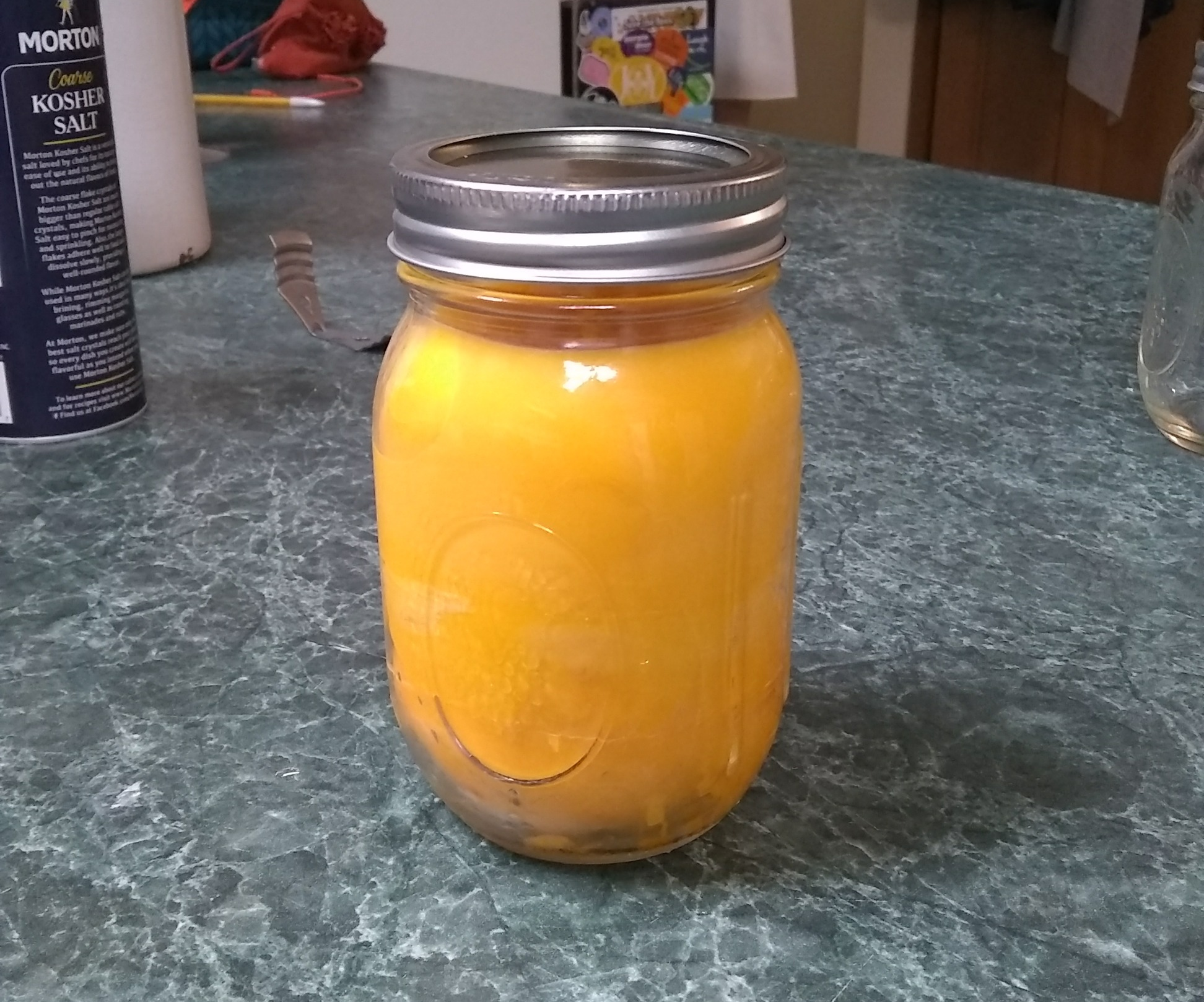 Colored Soy Wax Candles in Mason Jars