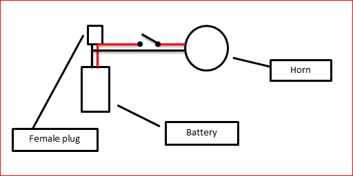 Step - 2 Wiring-up the Battery Switch and Horn