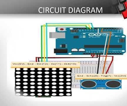 Smile and Sad Face Using Arduino and Ultrasonic Sensor