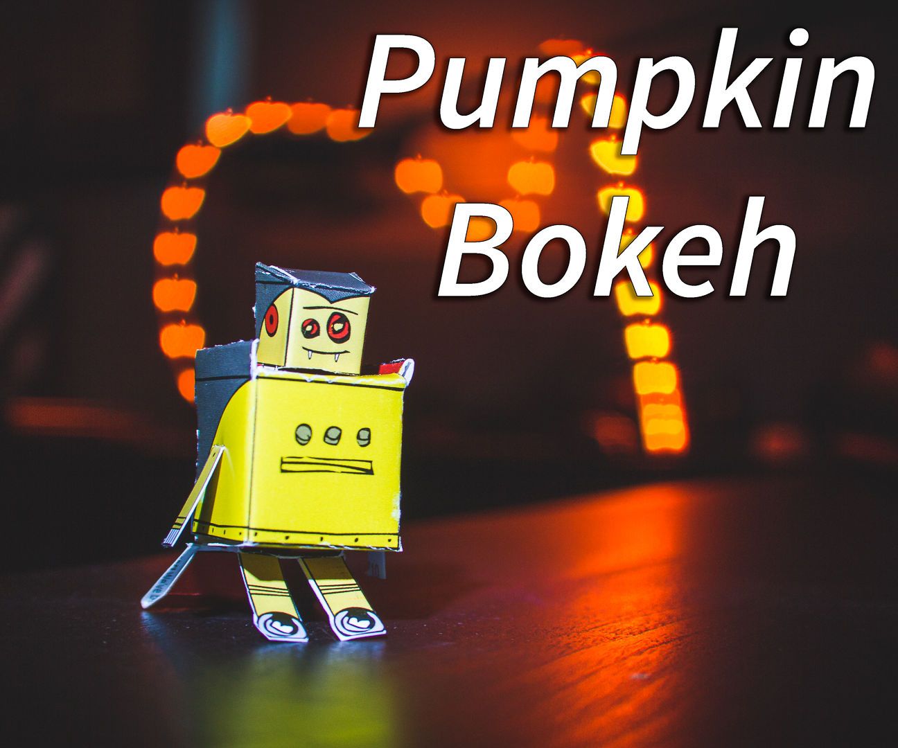 3D Printed Pumpkin Bokeh Cover