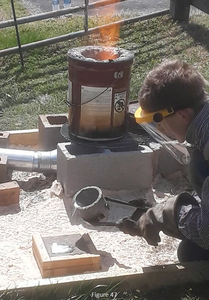 Pouring the Metal