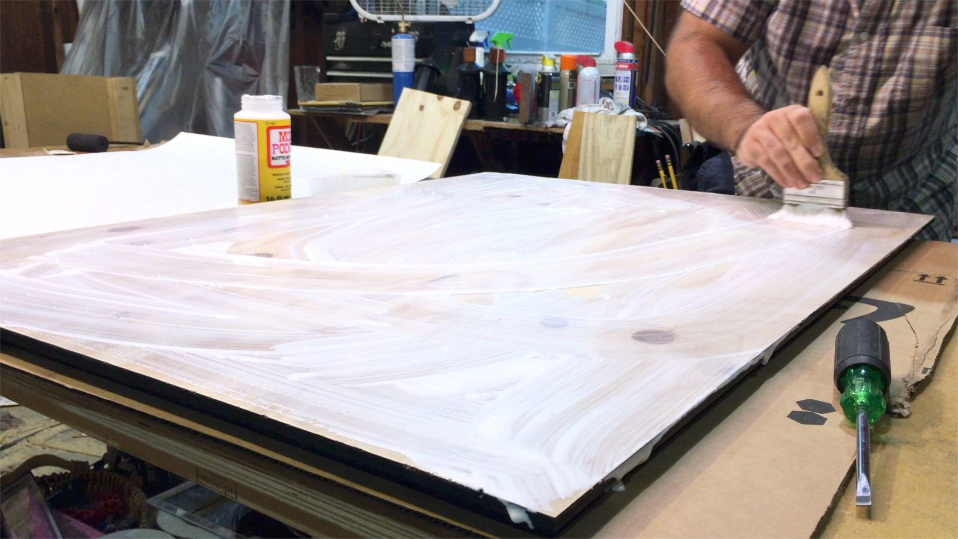How to Mount a Poster or Print to Plywood Panel 7 Steps (with