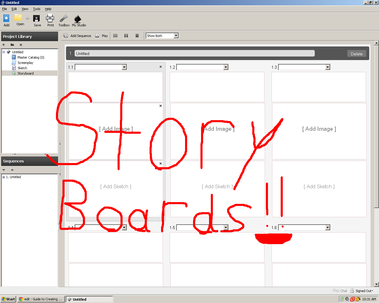 Guide to Creating a Storyboard