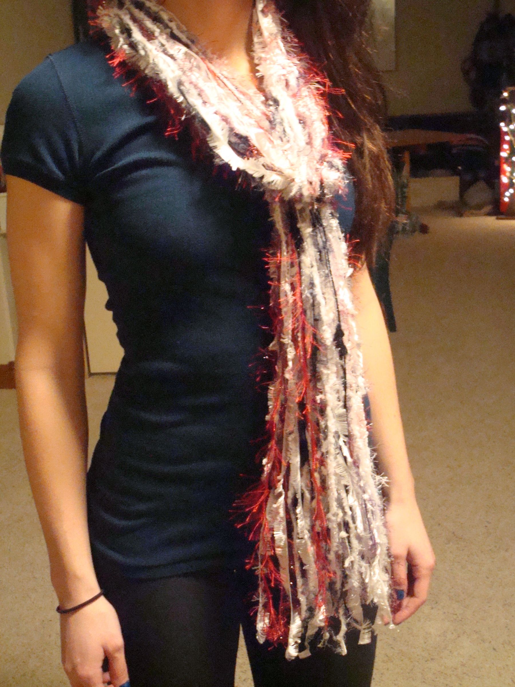Easy Peasy No-Sew Breezy Yarn Scarf
