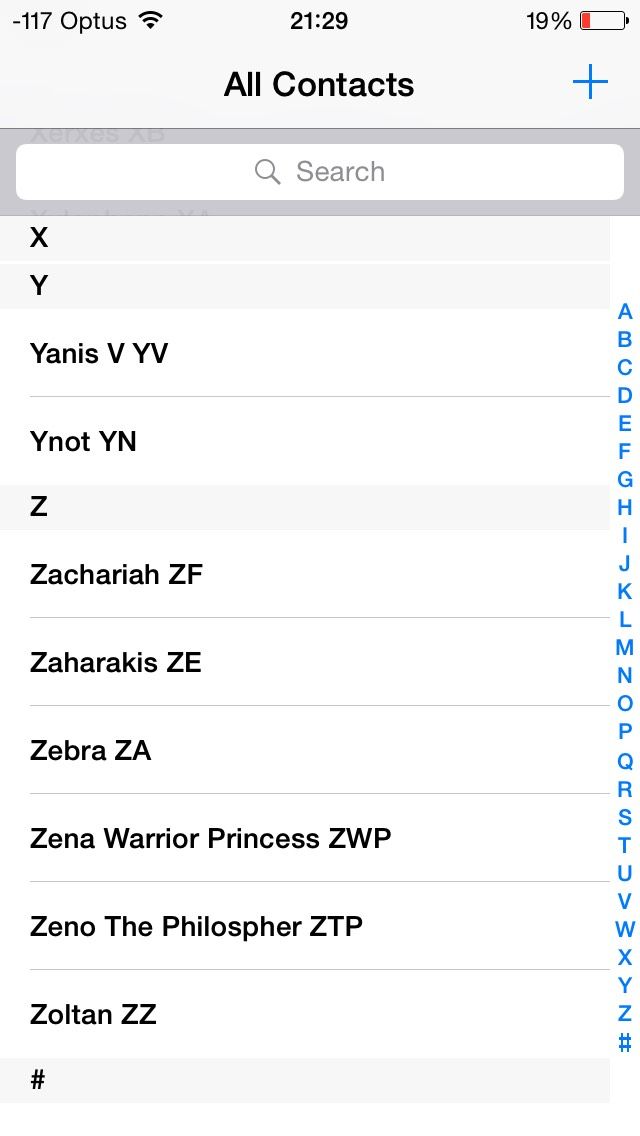 Speed Up Smart Phone Contacts/address Book Search