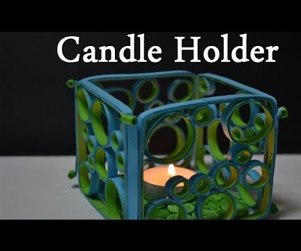  Quilling Candle Holder - Tutorial 2 ( Portacandele )