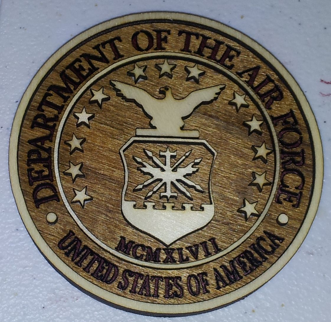 Laser Cut Air Force Emblem
