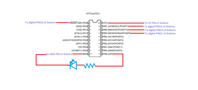 Programming AVR With Arduino As ISP Without Bootloader and External ...