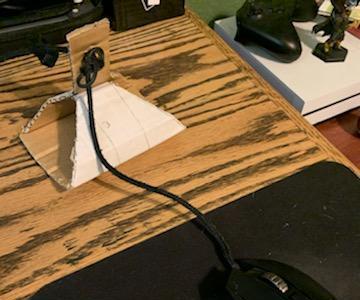 DIY Cardboard Mouse Bungee