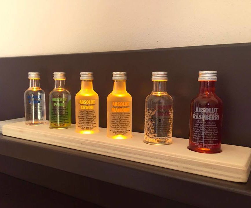 Mini Vodka Bottles Holder With LEDs
